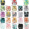 1Pcs One Size Baby Cloth Diaper Cover Nappy Waterproof Double Gusset 4-13kg - Reusable and washable (DC63)-B0DYZPK5B8