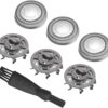 Replacement Shaver Head For 3Pcs NEW SH30 Razor Blades Head Meshs For 1000 2000 3000 4000 5000 Series Shaver Bit spare parts - As Shown - Without Wings-B0DHXFMZ2R