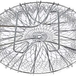 71nJ2KUr+GL._AC_SX569_ Stainless Steel Foldable Steam Rinse Strain Fry French Chef Basket Magic Basket Mesh Basket Strainer Net Kitchen Cooking Tools-B097VZ27H9