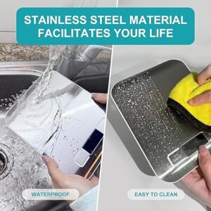 Food Scale,Kitchen Scale 6 Units Tare Function&LCD Display, 0.05oz/1g Stainless Steel Digital Food Scale Grams and Ounces for Baking,Cooking,Dieting and Meal Prep(Batteries Inside)-B0CP2JPFJ1