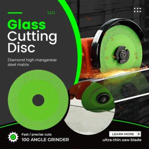 [ 1Pc ] 100mm Small Glass Cutting Disc Diamond Marble Saw Blade Ceramic Tile Jade Special Polishing Cutting Blade Sharp Brazing Grinding Disc (Gold)-B0DJ1S748L