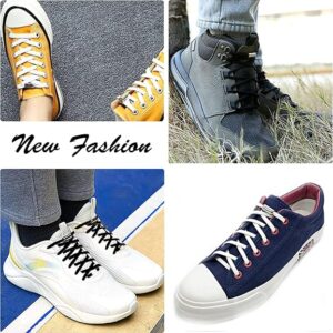 مجموعة اربطة حذاء استك بدون ربط للاطفال والبالغين وكبار السن، زوجان من اربطة حذاء جري بتصميم استك بدون ربط قابلة للتعديل بابازيم معدنية، مريحة وقابلة للتمدد تناسب جميع انواع الاحذية, أبيض-B0953BGGH6