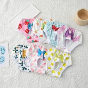 [1 Pcs] Pet Pants Underwears Diaper Breathable Dress Female Dogs Underwears Suitable for Dog Pants Diaper (XL) 52 cm max Abdominal circumference-B0F1DZ1HX3