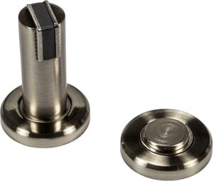 Gedotec Door Magnet Door Stopper | H3685 | 1 Piece | Stainless Steel Look | Magnetic Door Holder | Solid Metal | Door Stop with 5 kg | Stop for Bedroom Doors-B07C9D1XWQ