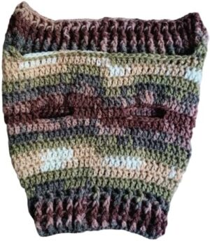 Dog and Cats HandMade Crochet Shirt, (Neck Diameter 16~24 Chest Diameter 25~40 Max Round) Winter Pet Dog Clothes Crochet a winter jacket For Pets-CODE WME940-B0DQQ36JR7