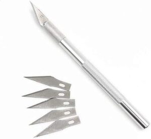 6 Carving Blades Wood Scalpel Hand Crafting Sculpture Engraving Knife DIY Tool-B07MWY2MKB