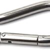 ANSIEDIO M4-M12 Carabiner Clip, Heavy Duty 304 Stainless Steel Spring Buckle Hook, Carabiner Keychain Clips for Outdoor, Camping, Hiking, Fishing (Not for Climbing)-B096XHF16B
