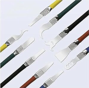 IC Chip Spoon Ultra Thin Blade Mobile Phone Motherboard CPU BGA Chip Glue Removal Tools, Set of 5 Piece-B09FF9ZGKZ