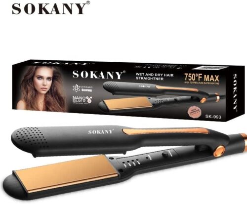 MySouqEg Sokany Professional Hair Straightener SK-993 - Salon-Quality Styling at Home-B0BFXGXQ1H