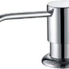 MySouqEG-Sink Soap Dispenser, Kitchen Soap Dispenser, Built in Desk Mount Liquid Lotion Kitchen Countertop Soap Dispenser, Large Capacity 17 OZ Bottle,Chrome-B0BSGQ26W5