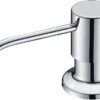 MySouqEg-Sink Soap Dispenser, Stainless Steel Kitchen Soap Dispenser Liquid Soap Dispenser for Kitchen Sink, Large Bottle 300ml, Chrome-B0BXBK7VNH