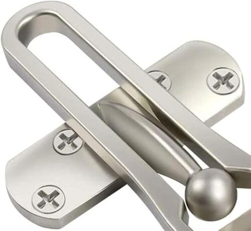 MySouq-Store - 1 PC - Home Anti-theft Door Buckle Bedroom Kids Room Door Bar Lock Stainless Safety Chain Hotel Anti-lock Buckle Insurance Door Bolt-B0C7N6GBGY