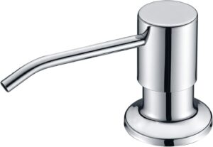 1Pcs Sink Soap Dispenser, Kitchen Soap Dispenser, Built in Desk Mount Liquid Lotion Kitchen Countertop Soap Dispenser, Large Capacity Bottle,Chrome-B0CCLH24NM