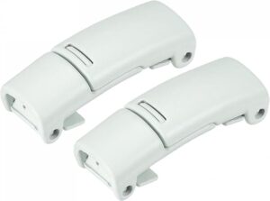 1 Pair Shoelace Buckle 27 x 11 x 8mm Zinc Alloy Magnetic No Tie Lock Light White-B0CKFBRLM9