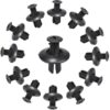 [25 Pcs] Car 8mm Hole Plastic Rivets Fastener Push Clip Black Auto Vehicle Door Trim Panel Retainer Fastener Clips-B0CKLWYQ5J
