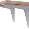 MySouq-Store Folding Shelf For Kitchen and Microwave for 80 kg Workbench Home Garden Bracket (Shelf Color Dark Brown)-B0CQD2K9RV