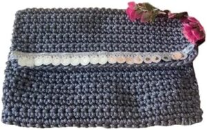 Handmade Crochet Portfied Bag - شنط بورتوفيه سيدات من الكورشيه صناعه يدوية (CO013E)-B0D7WZQLJ4