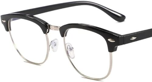 MySouq-Store Half Frame Myopia Glasses Computer Goggles Finished Business Nearsighted Eyeglasses Diopter - مناسبة لقصر النظر حسب المقاسات المحددة-B0D9DGFJVT