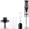 MySouq-Store 1Set Hand Blender, 1000 Watts,700ML PPcup High One Speed with Italian Technology, Strong And Sharp Blades For Multi-Use JMK3004A Black-5512 Pure Copper Motor Titanium Plated Blades-B0DGTGV9KT