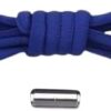 1Pcs Elastic No Tie Shoelaces Semicircle Shoe Laces For Kids and Adult Sneakers Shoelace Quick Lazy Metal Lock Strings Rope Round- Blue 110Cm-B0DKB4VR94