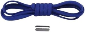 1Pcs Elastic No Tie Shoelaces Semicircle Shoe Laces For Kids and Adult Sneakers Shoelace Quick Lazy Metal Lock Strings Rope Round- Blue 110Cm-B0DKB4VR94