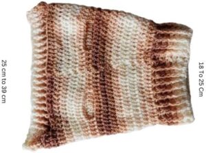 Dog and Cats HandMade Crochet Shirt, (Neck Diameter 18Cm up to 25 Cm Max - Body Diameter 25 Cm up to 39Cm Max Round) Winter Pet Dog Clothes Crochet a winter jacket for pets as shown-B0DN1HFXHP