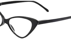 Women Cat Eye Reading Glasses Anti Blue Light Magnifying Computer Glasses Clear Lens Black Frame Plus Reading Glasses As Shown-B0DQH8DMYG