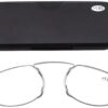 Fashion Legless Clip Nose Portable Reading Glasses Unisex Ultra Thin Magnification Eyewear Unbreakable-B0DS1JL2VK