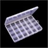 MySouq 1Pcs Plastic Organizer Box with Dividers-Small 24 Compartment Organizer - Clear Organizer Box for Screws,Felt Letter Board Letters,Jewelry,Beads,Buttons,Fishing Tackle,Loom Bands W19*L13cm*H2cm-B0DSV8RX53