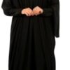 MySouq.Store Patterned Prayer Drop Cotton Feel Comfortable Fiber Material - Islamic Set Lace One Size - Eslamy - إسدال بطرحة متصلة one-piece with an attached scarf اسدال -ازدال-B0DZ27F8XW