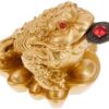 MySouq-Storw 1Pcs Feng Shui Toad Money LUCKY Fortune Wealth Chinese Golden Frog Toad Coin Home Office Decoration Lucky Gifts Tabletop Ornaments (A Style2)-B0DZ4NQCTH