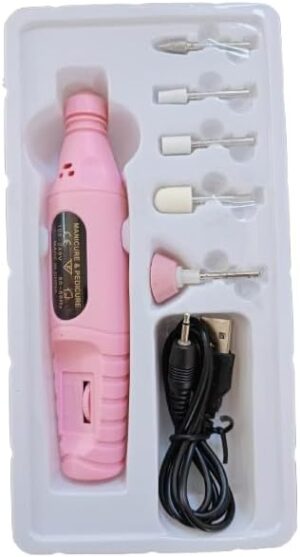 Grind Nails Appliance Art Drill Kit Electric Finger Toe Nail Grinder Polish Rotary Tool Accessories Manicure Pedicure Tools Nails Grinding Repair-B0DZCL7H7L