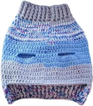 Dog and Cats HandMade Crochet Shirt Winter Pet Dog Clothes Crochet a winter jacket for pets as shown Select Size Carefully Select your Color, ((SR15125)-Neck17~25Cm-Chest 28~39Cm)-B0DZD9YJ82