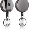 MySouq-Store (1pc) Wire Rope Camping Telescopic Burglar Key Holder Tactical Keychain Outdoor Automatic Key Ring Retractable Roll Chain Cable-B0DZTHP2Q8