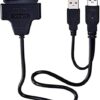 [1Pcs] US02 2.5" USB HDD External Enclosure + USB to SATA Adapter Cable (Black) Support 4TB Sata HardDisk Drive Converter-B0DZVLNG9S