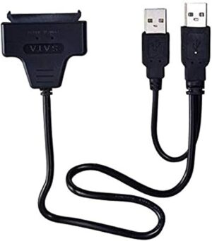 [1Pcs] US02 2.5" USB HDD External Enclosure + USB to SATA Adapter Cable (Black) Support 4TB Sata HardDisk Drive Converter-B0DZVLNG9S