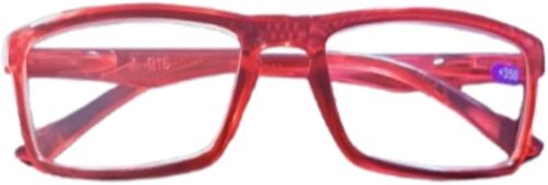 MySouq-Store Plastic Colored Reading Glasses for Men and Women (RED, +4) MayBe changed to glasses frames for Use-B0F1L3GTFY