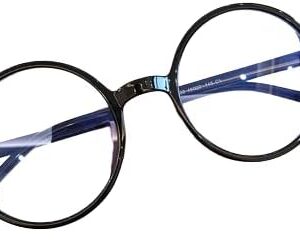 MySouq.Storw 1PC Round Frame Reading Glasses Ultralight Small Frame Presbyopic Eyeglasses Blocking Blue Light Hyperopia Eyewear Unisex 14cm X 4.5cm - Material Alloy+TR90 - Black-B0F1LV3PC7