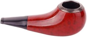 1 Pcs -High Quality Chicken Leg Shape Short Pipes Chimney Pipe Mouthpiece Herb Tobacco Pipe Cigar Narguile Grinder Smoke 9.5cmX3.6cm - 56Gram-B0F1M5P3MM