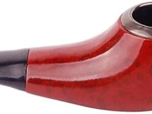 1 Pcs -High Quality Chicken Leg Shape Short Pipes Chimney Pipe Mouthpiece Herb Tobacco Pipe Cigar Narguile Grinder Smoke 9.5cmX3.6cm - 56Gram-B0F1M5P3MM