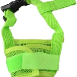 [1Pcs ] Dog Adjustable Soft Pet Puppy Mouth Cover Mask Pure Color Anti Biting Muzzle (Pink, XXL)-B0F1SSK5NY