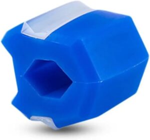 1pcs Fitness Jawline Exercise Stress Ball Face Jaw Exerciser Trainer Muscle Simulator for Cheekbones Trainer Jawliner Jaw Liner (Blue)-B0DYVQ1X3Z