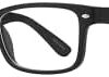 [1piece (+2.5) ] Reading Glasses Women Men Black Or Brown with Flexible obtuse frame Hand glasses-B0CMV5VT13