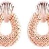 MySouq-Store 2Pcs/1Set [R2345] Rhinestone Statement Earrings Geometric Big Round Stud Earrings For Women Crystal Luxury Wedding Gift-B0F54CZ1ND