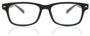 [1piece (+2.5) ] Reading Glasses Women Men Black Or Brown with Flexible obtuse frame Hand glasses-B0CMV5VT13