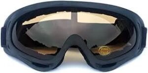 نظارات واقية فائقة الثبات للدراجات النارية نظارات كلاسيكية لركوب الدراجات النارية في الهواء الطلق، نظارات كلاسيكية للطرق الوعرة (اسود فاتح)-B0F4NDG6MP