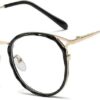 Anti-blue Light Cat Eye Plastic Titanium Crystal Cutting Glasses Frames Men Women Optical Fashion Computer EyeGlasses (مقاس موحد)-B0F54WSTL4