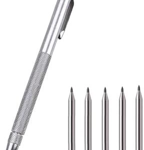 [1 Pcs] - 13cm Tungsten Carbide Tip Scriber Marking Etching Pen Steel Scriber Marker Glass Metal Wood Carving Scribing Marker Tools-B0CDZ3TY38