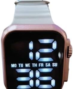 Led Display Digital Kids Watches Sport Boys Girls Luminous Children’s Electronic Wristwatch Students Clock Watches - only time and date - انزع لاصق الحماية من الشاشة-B0F29LCQB4