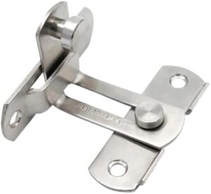 -For Window and door Anti-theft Cabinet Fitting Hasp Latch Hotel Sliding 90 Degree Door Lock Stainless Steel Barrel Bolt Household [7cm x 2.5cm x 2mm]-B0DB1S6FGV